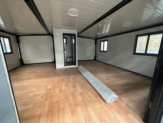 Casa in container di 20 piedi espandibile con cucina di design moderno completamente arredata 2 camere da letto portabile da vivere su misura
