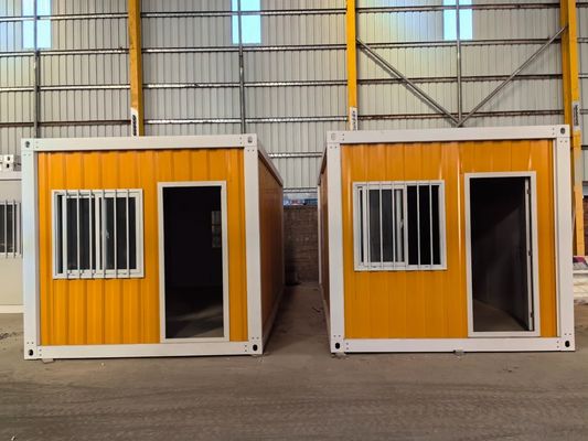 Porta di sicurezza Casa di contenitori modulare esterna con colore personalizzato e tetto impermeabile