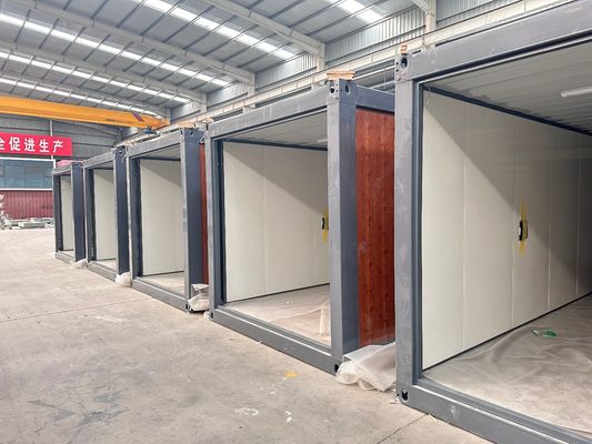 Casa con contenitore pieghevole in alluminio con vantaggio di installazione veloce e modulare