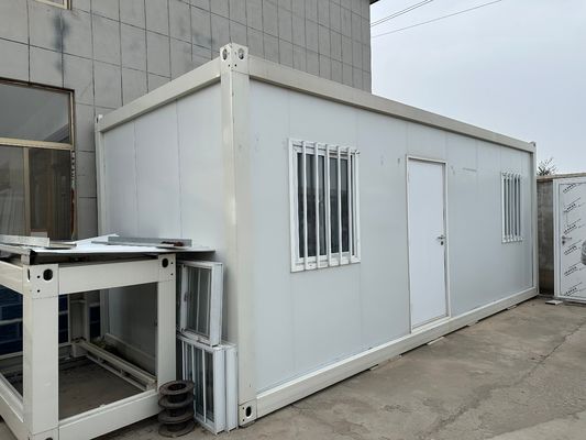 Casa mobile portatile Prefabbricato Container di ufficio Case con vaschette piatta Container casa con bagno Vantaggio di installazione rapida