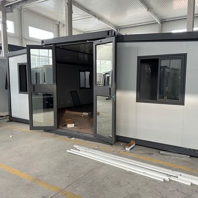 20ft 40ft casa di container espandibile lussuoso vivere con pannello di parete di lana di vetro galvanizzato e spessore standard