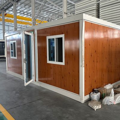 20ft 40ft casa di container espandibile lussuoso vivere con pannello di parete di lana di vetro galvanizzato e spessore standard