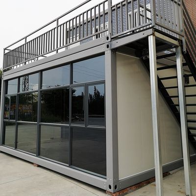 Container di lusso modulare Ristorante Casa prefabbricata in acciaio galvanizzato Container frame