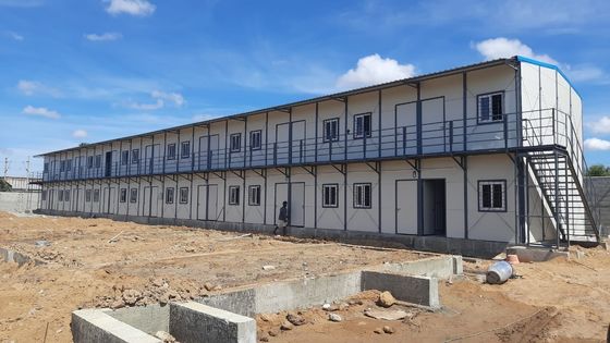Porta di sicurezza in acciaio e finestre in alluminio Prefabbricato piccola casa per l'installazione rapida