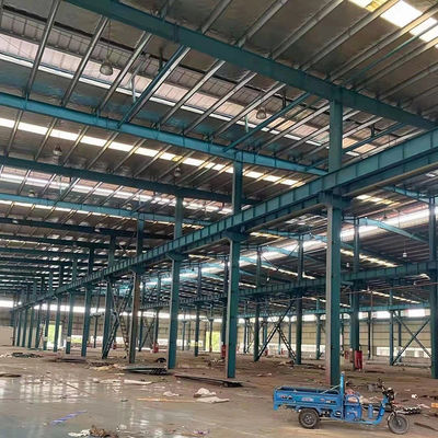 Facile da installare struttura in acciaio prefabbricata magazzino metallo con acciaio leggero Q345 Q235 telaio principale e servizio di taglio