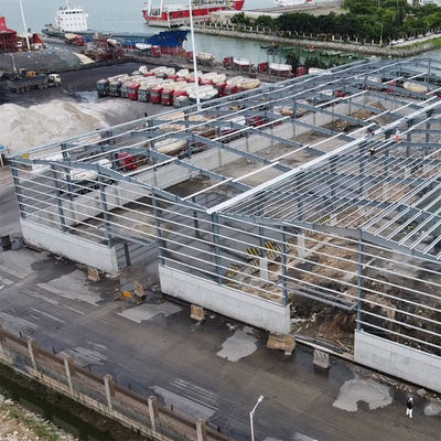 Struttura in acciaio Gran magazzino di grande lunghezza Edificio in acciaio laboratorio magazzino prefabbricato per impianti con round competitivo