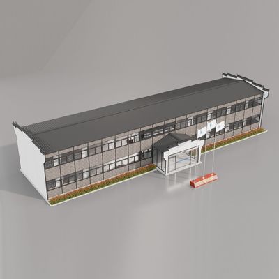 Casa prefabbricata in acciaio con 50/75/100mm Wave Sandwich Panel Wall