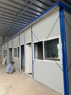 Casa prefabbricata in acciaio con 50/75/100mm Wave Sandwich Panel Wall