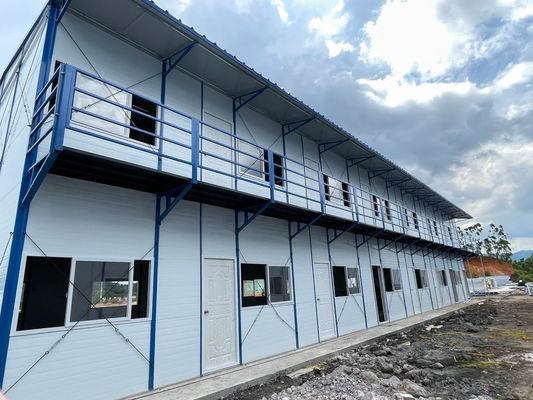 Casa prefabbricata in acciaio con 50/75/100mm Wave Sandwich Panel Wall