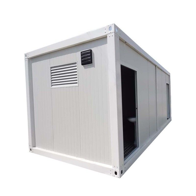 Container House Top Roof Waterproof Customized Steel Skid Portaloo Outdoor Luxury Mobile Portable Toilet in vendita