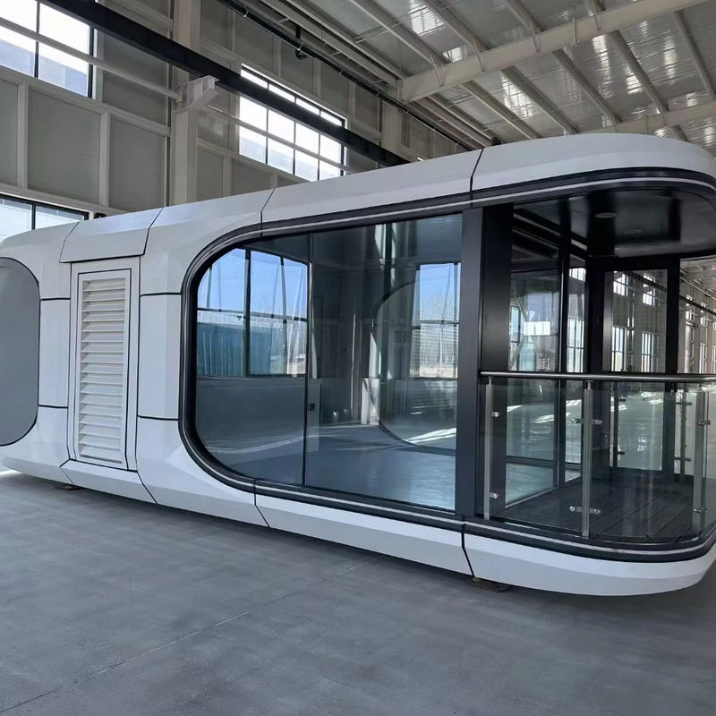 Luxury Outdoor Resort Mobile Prefab Tiny Houses Home Space Capsule Living Container House per hotel in colore personalizzato