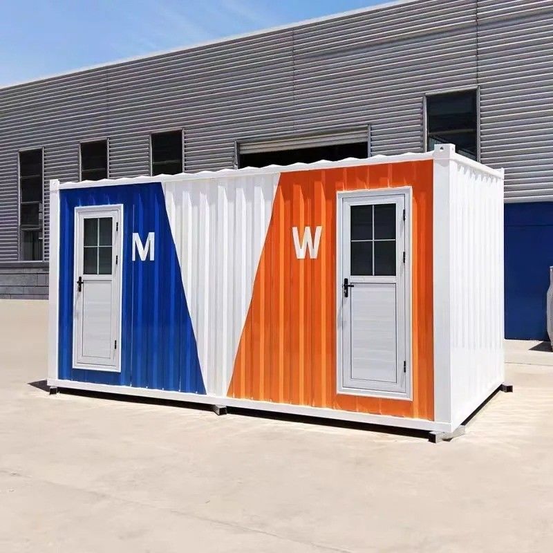 Stile di design scandinavo Customized Portable Mobile Toilet Pubblico Pieghevole Camping Luxury Portable Site Toilet