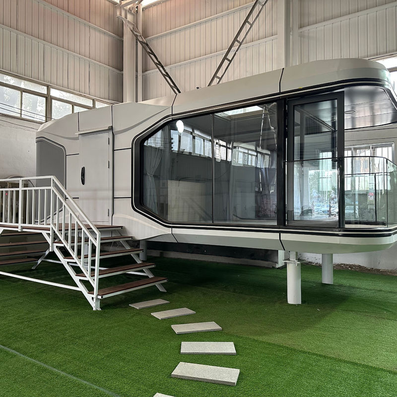 Serre Moderno stile di design nella più popolare capsula di vetro per l'installazione facile Prefabbricato completamente arredato