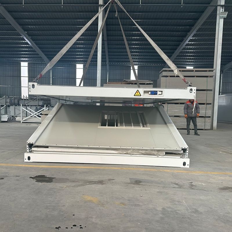 Installazione veloce Pronto 20ft 30ft 40ft acciaio vetro lana pannello sandwich contenitore pieghevole casa con porta di sicurezza