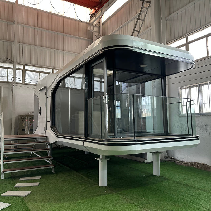 Appartamento in acciaio Camera capsula spaziale per il 2024 Casa piccola personalizzata e moderno hotel di lusso