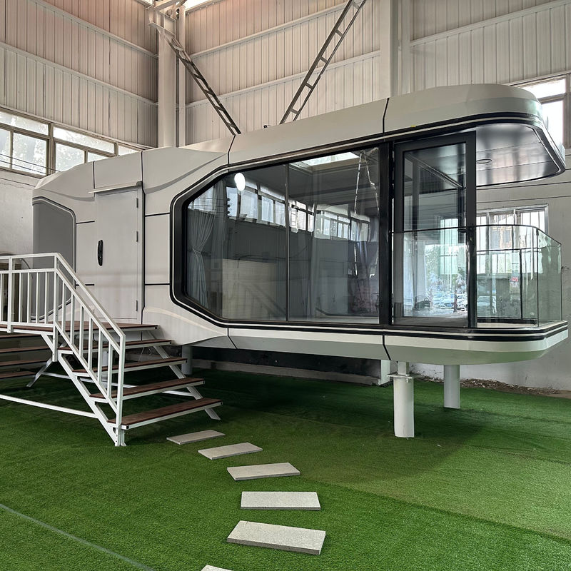 Moderna casa mobile prefabbricata per l'albergo Villa stile caldo Moderna casa capsula spaziale all'aperto