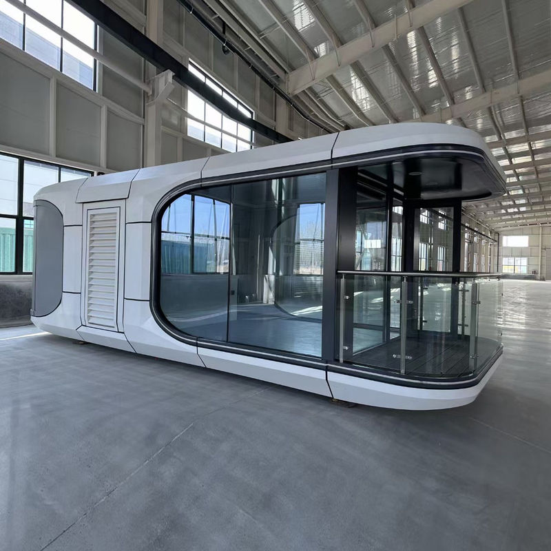 Modello di design contemporaneo e ragionevole per esterni Contenitore in acciaio Capsula per casa Capsula modulare Hotel impermeabile e impermeabile