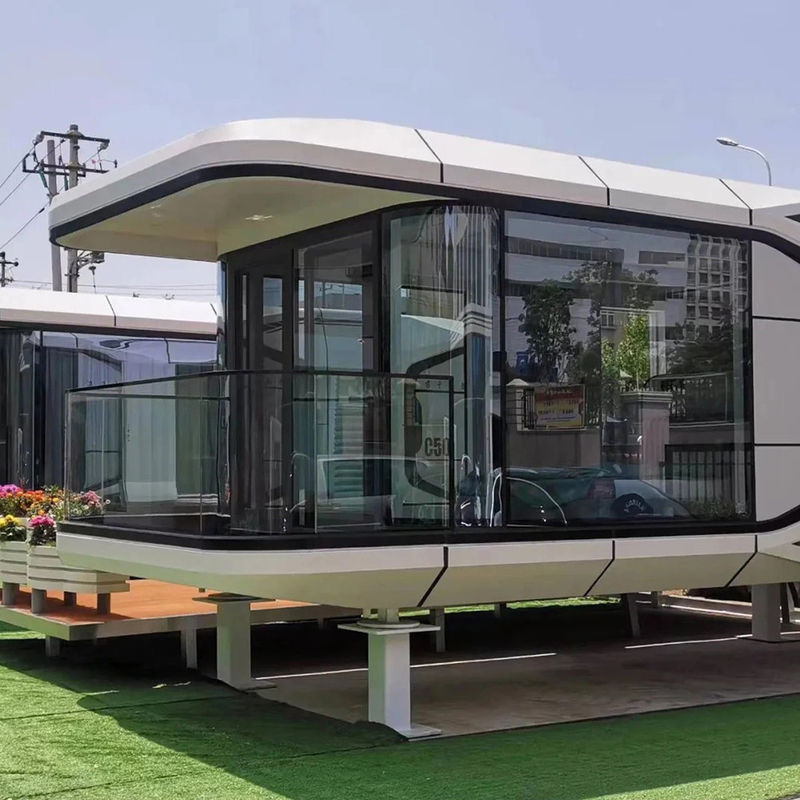 Casa capsula spaziale in stile design moderno per hotel capsula modulare di lusso in colore personalizzato