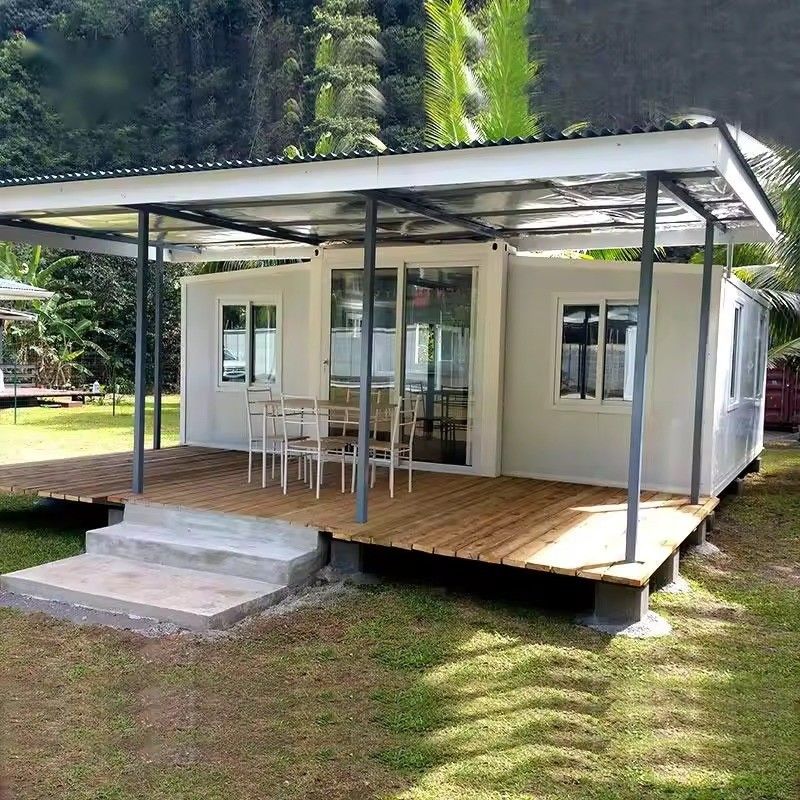 20ft 30ft 40ft High Grade Luxury Customized Layout Container House espandibile con pannello sandwich e porta in alluminio