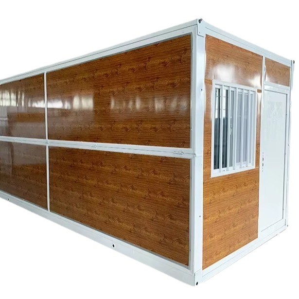 Prefabricato colore personalizzato dimensione acciaio vetro lana pannello sandwich contenitore pieghevole casa per la vita compatta e elegante