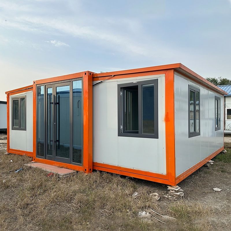 Casa di 40 piedi espandibile mobile con telaio in acciaio soggiorno villa in acciaio casa di lusso contenitore e buona isolamento termico