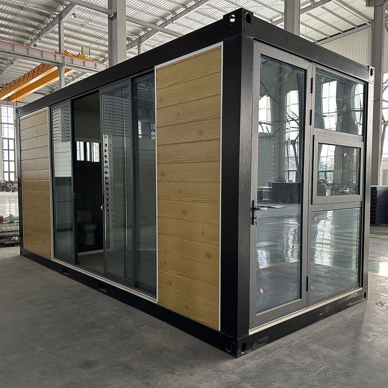 Porta in alluminio prefabbricata per porta a contenitore a prova di rottura a prova d'acqua a prova di fuoco in casa isolata personalizzata