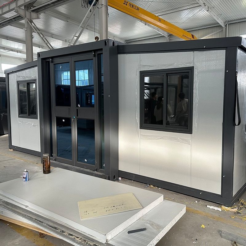 Moderna casa di container di design espandibile spedizione 20ft 40ft casa modulare con colore personalizzato