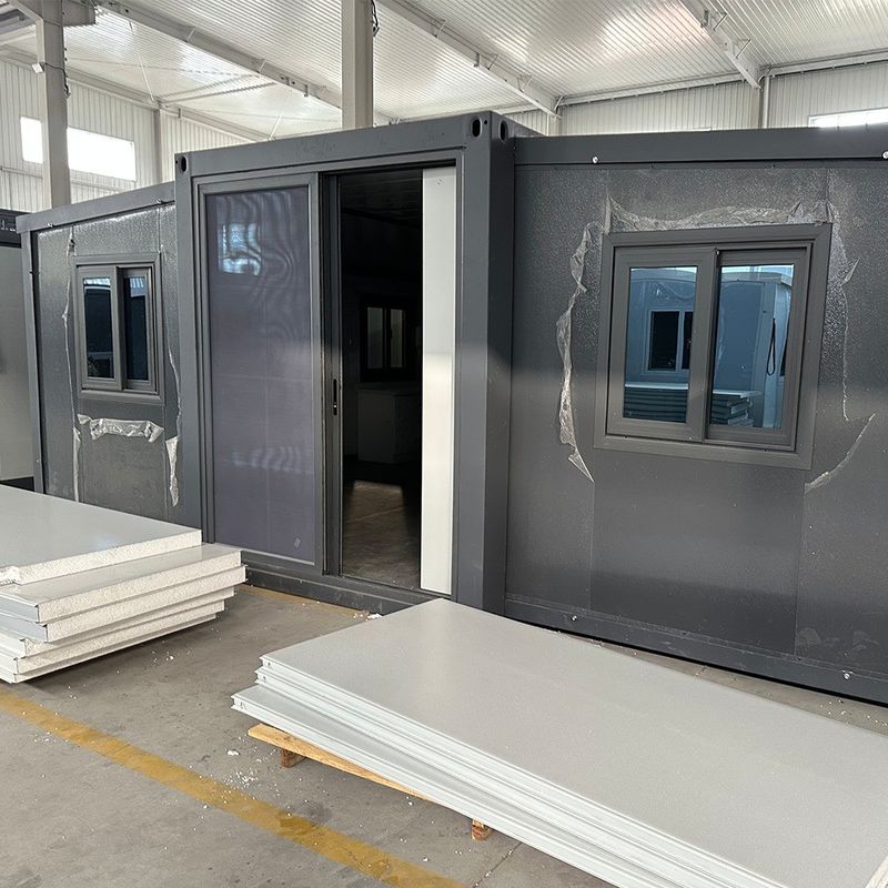 Finestra in alluminio 3 camere da letto portabile prefabbricata casa in contenitore espandibile per camere da letto all'aperto protezione ambientale riciclo