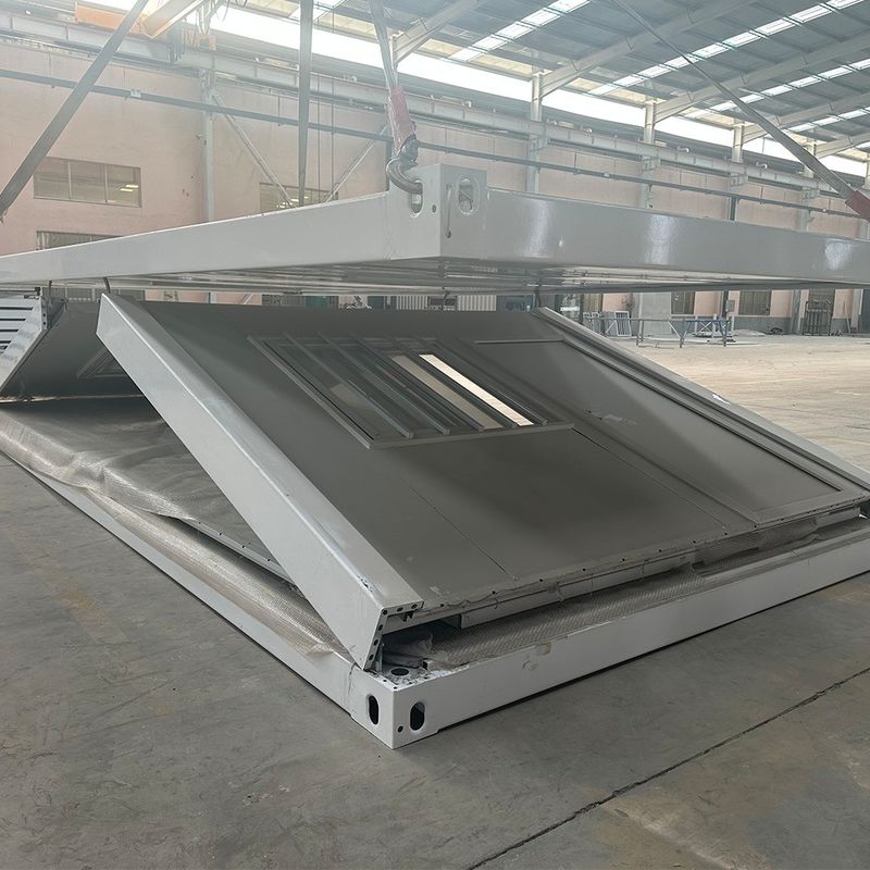 Cornice di acciaio Cornice di base 20ft 40ft contenitore modulare portatile pieghevole Casa per ufficio 15-30 anni vita utile