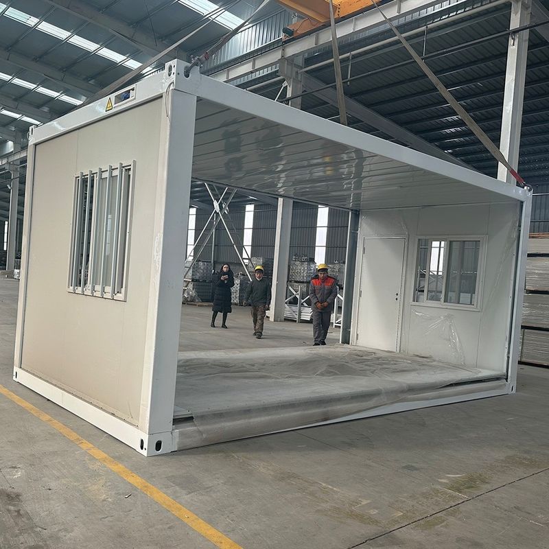 Eco-Friendly Stackable Portable Prefabricated Folding Container House Mobile Foldable Home con EPS Sandwich Panel Roof