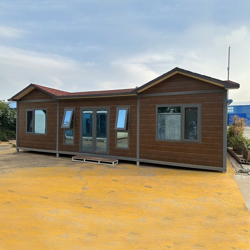 Case prefabbricate a cupola 3 camere da letto Luxury Flat Pack Container House per casa e elettricità locale standard