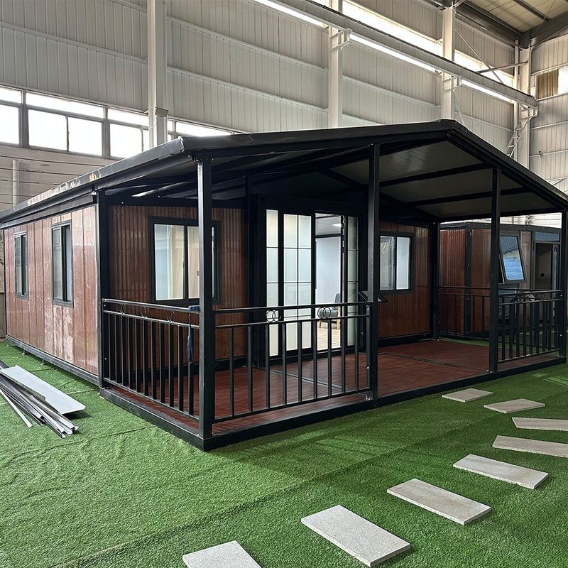 Spessore standard facile da installare telaio in acciaio casa di contenitori di lusso 20ft 30ft 40ft prefabbricato isolato piccola casa contenitore
