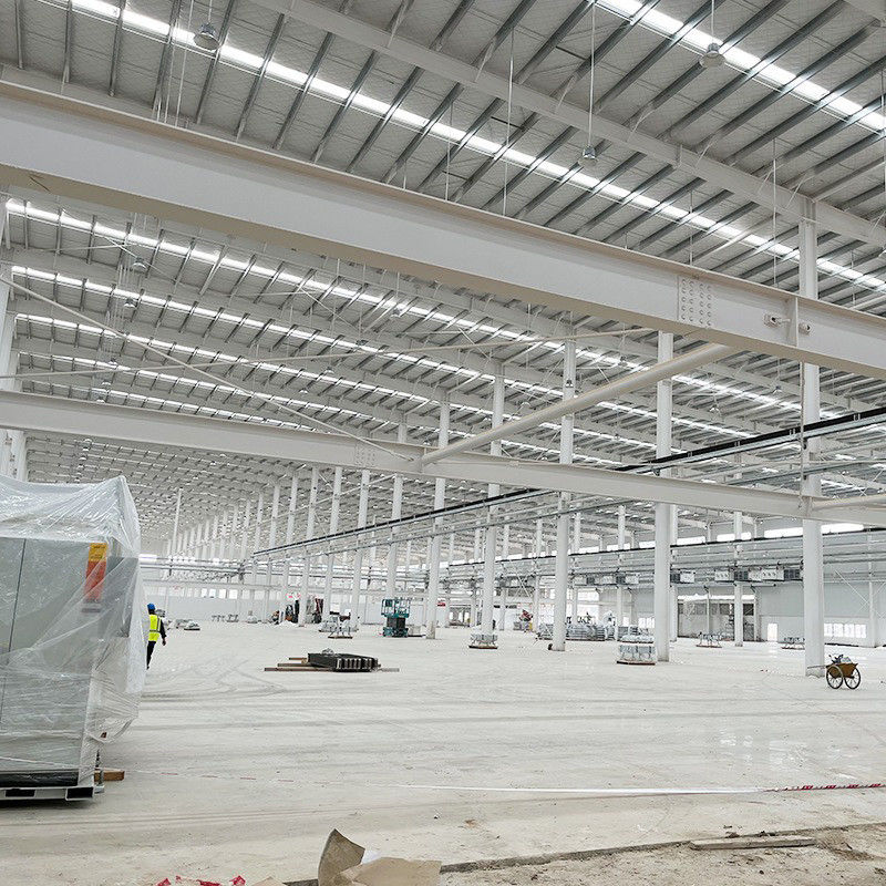 Edificio prefabbricato struttura in acciaio magazzino con facile installazione e finestra in lega di alluminio